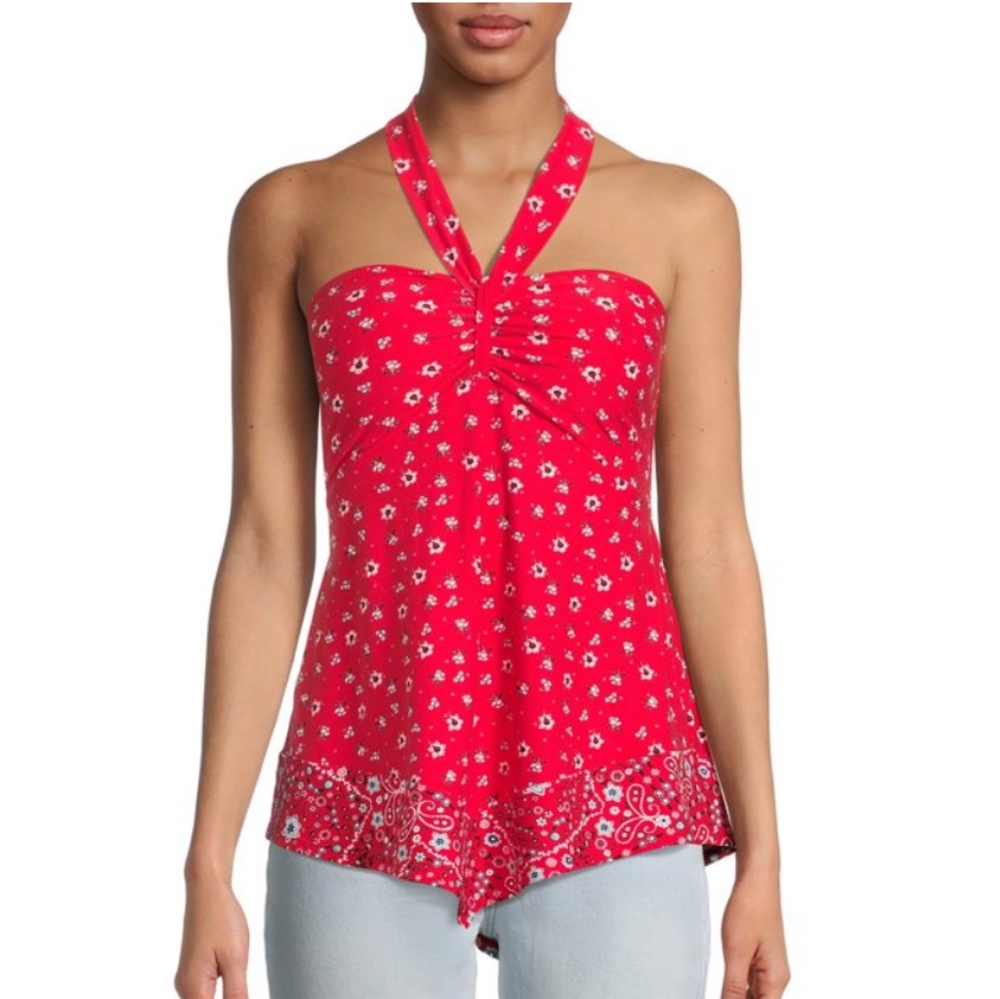 NEW Red Convertible Halter Top